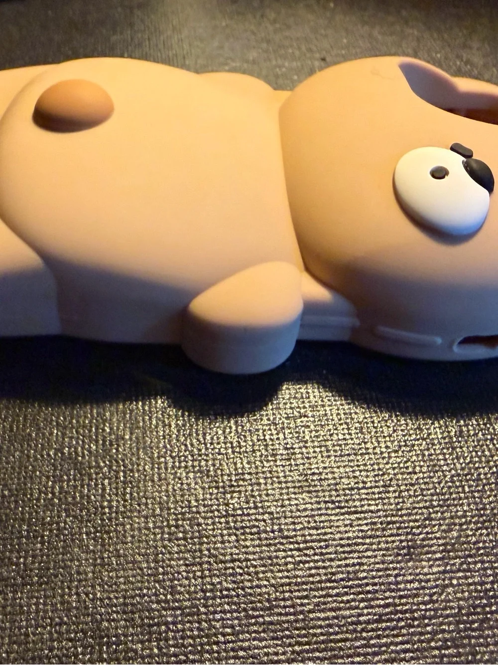 Cute Beige Bear 3D Silicone Phone Case